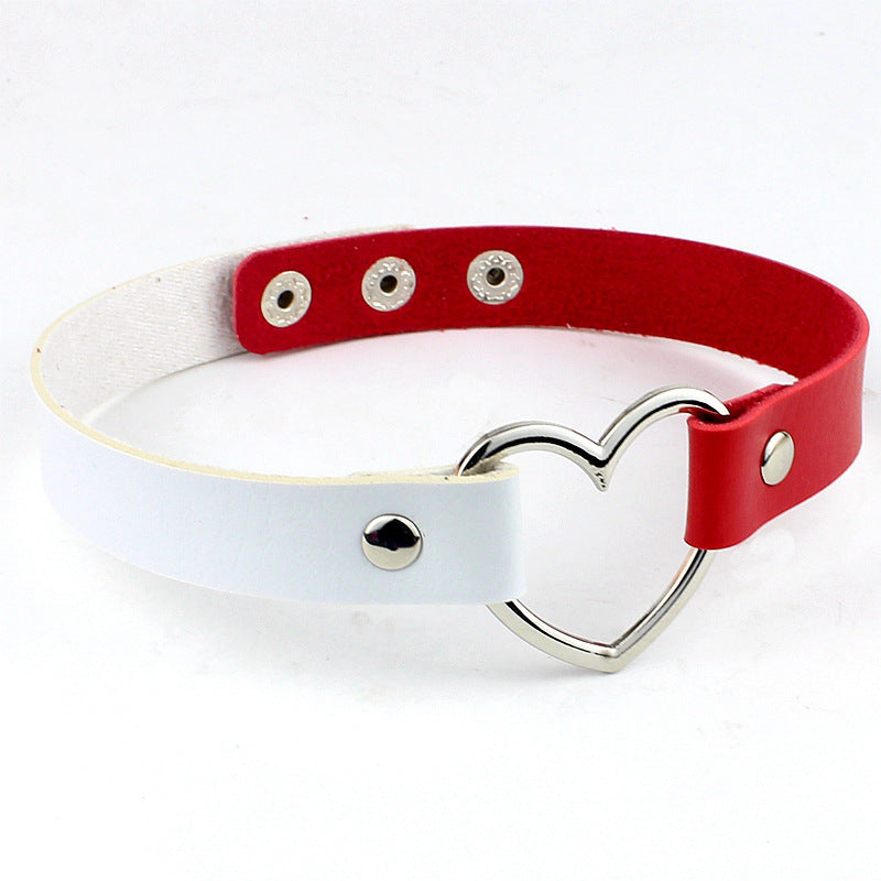 Leather Heart Collar Collection