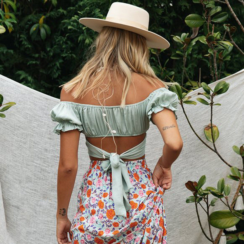 Ruffled Crop Top