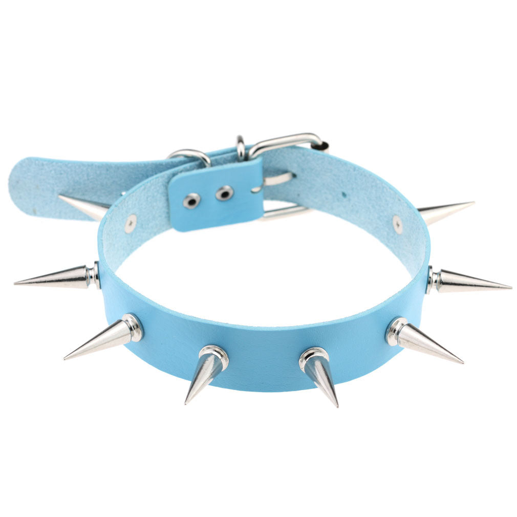 Spiked Leather Collar