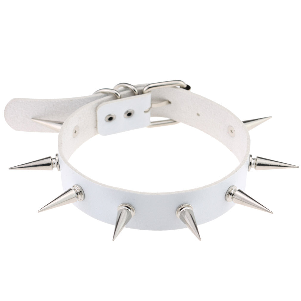 Spiked Leather Collar