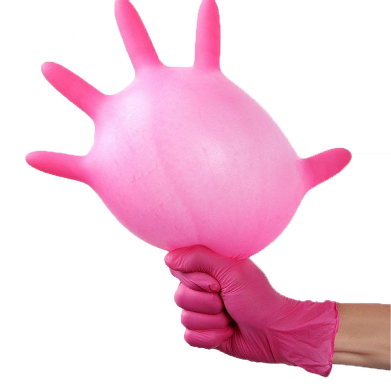Hot Pink Latex Gloves