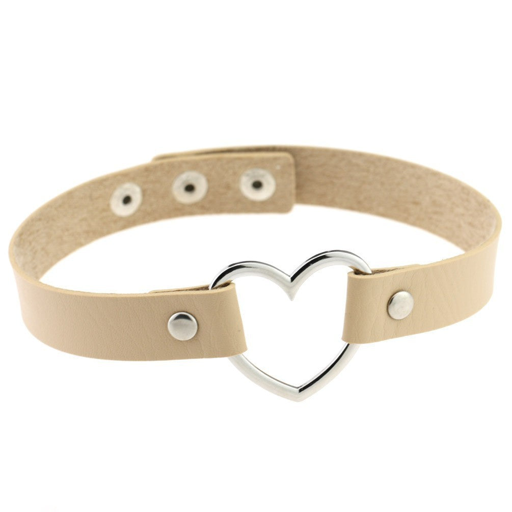 Leather Heart Collar Collection