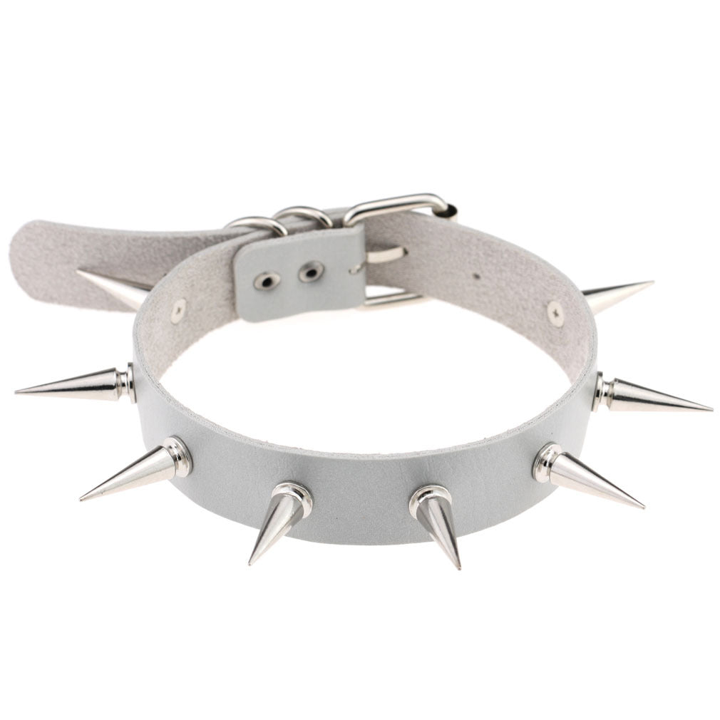 Spiked Leather Collar