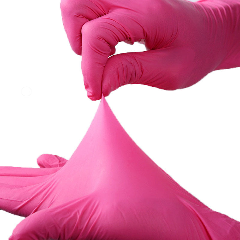 Hot Pink Latex Gloves