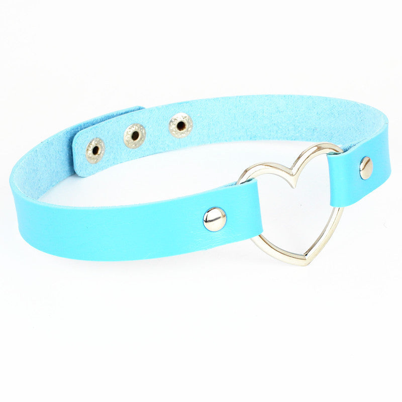 Leather Heart Collar Collection