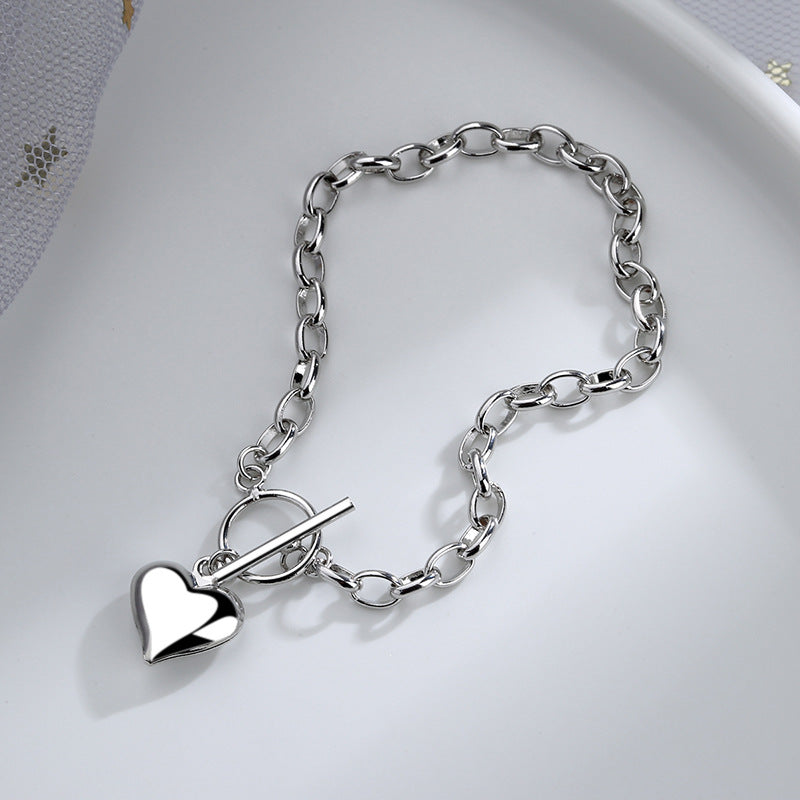 Silver Heart Bracelet