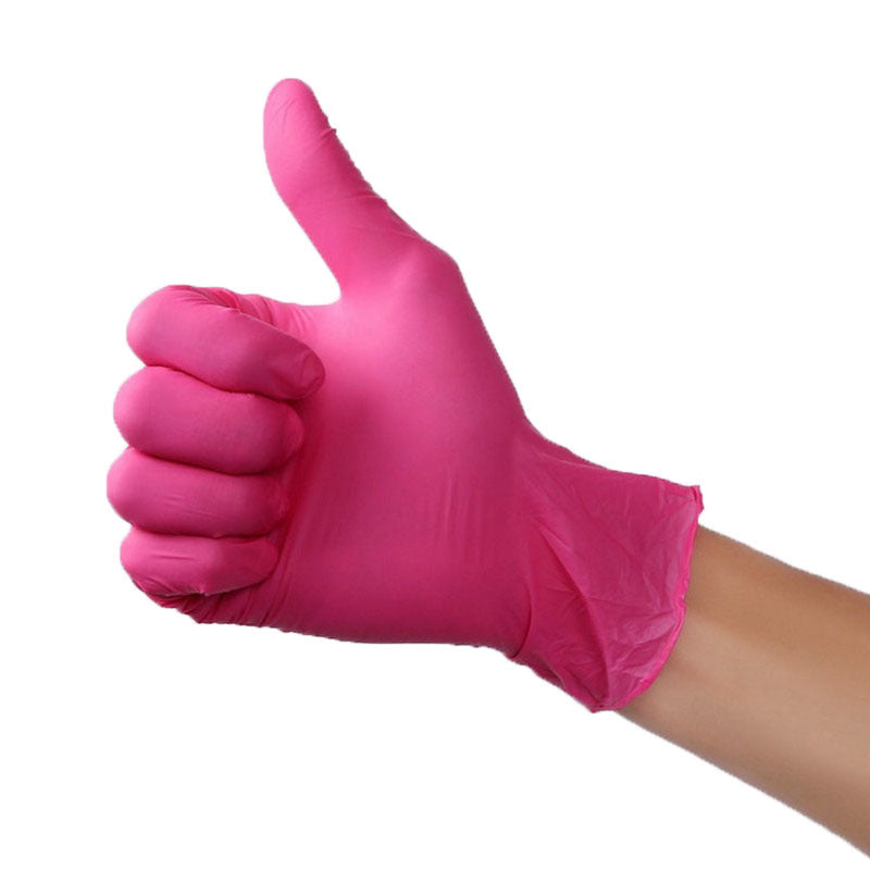 Hot Pink Latex Gloves
