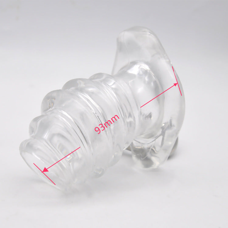Ribbed Hollow Butt Plug