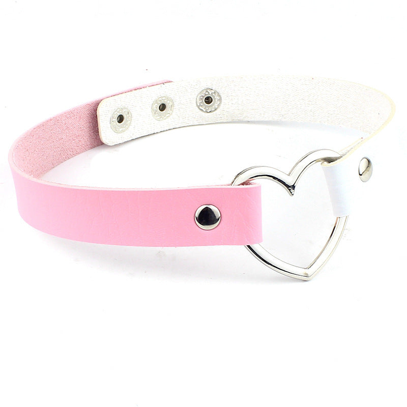 Leather Heart Collar Collection