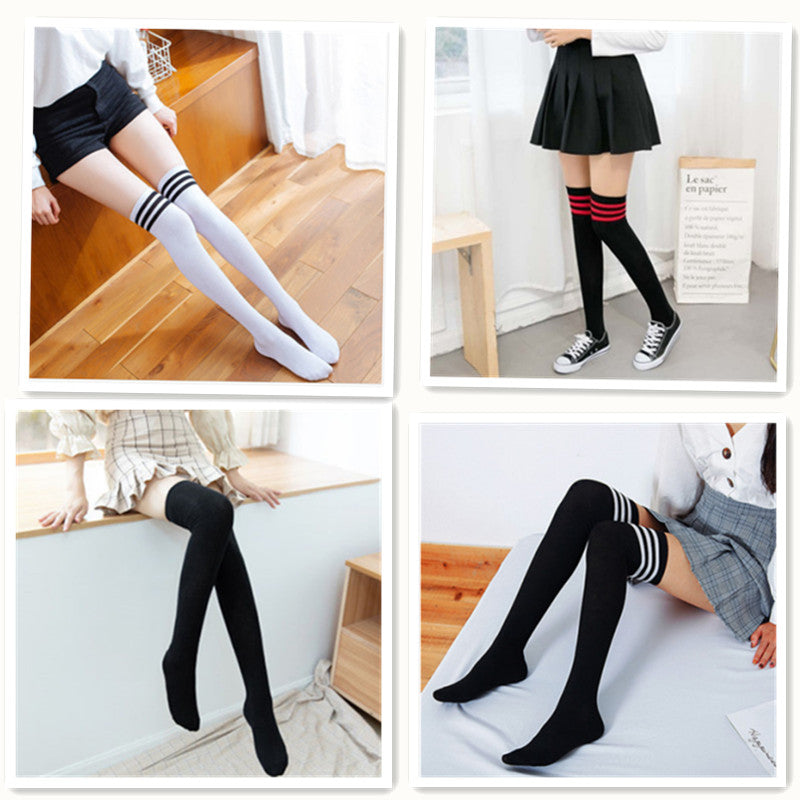 Striped Schoolgirl Socks