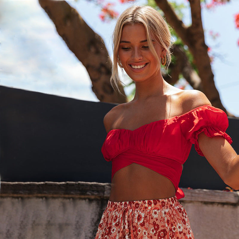 Ruffled Crop Top