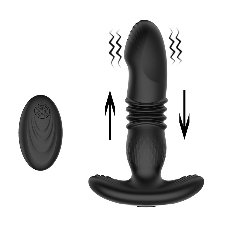 Vibrating & Thrusting Butt Plug