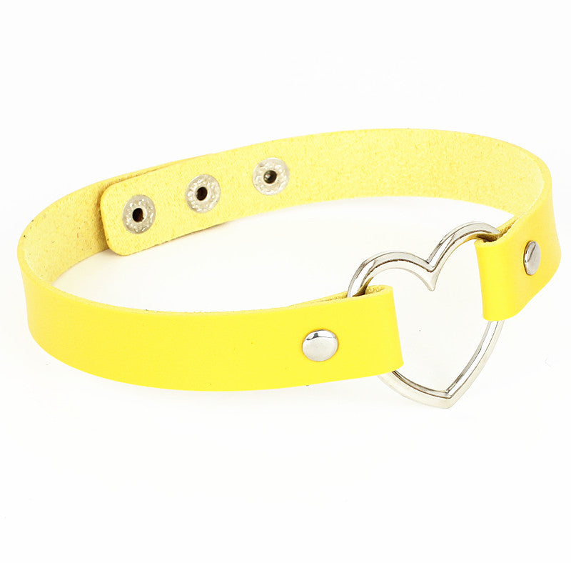 Leather Heart Collar Collection