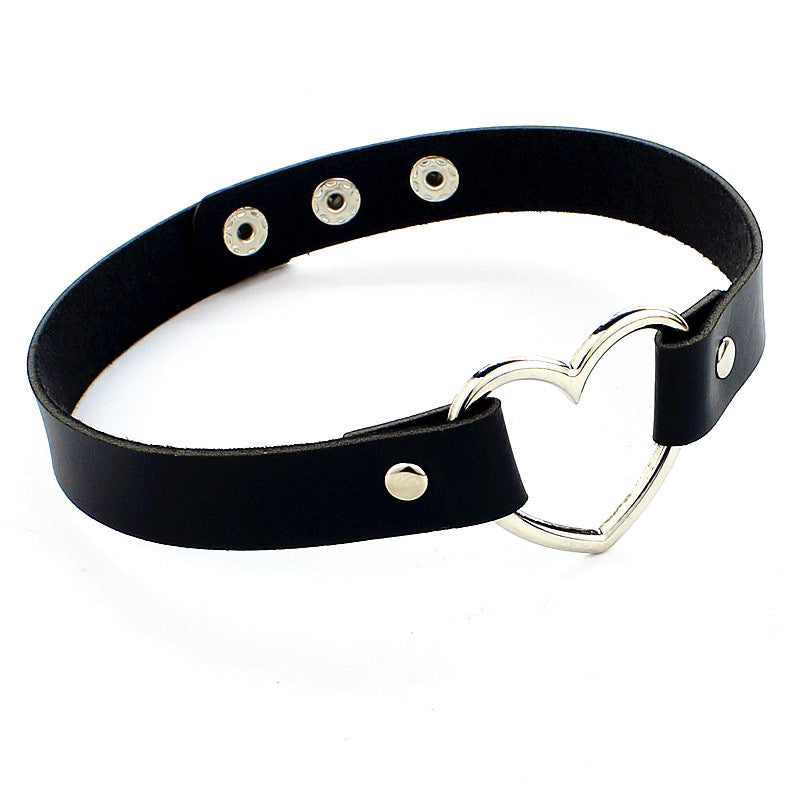 Leather Heart Collar Collection