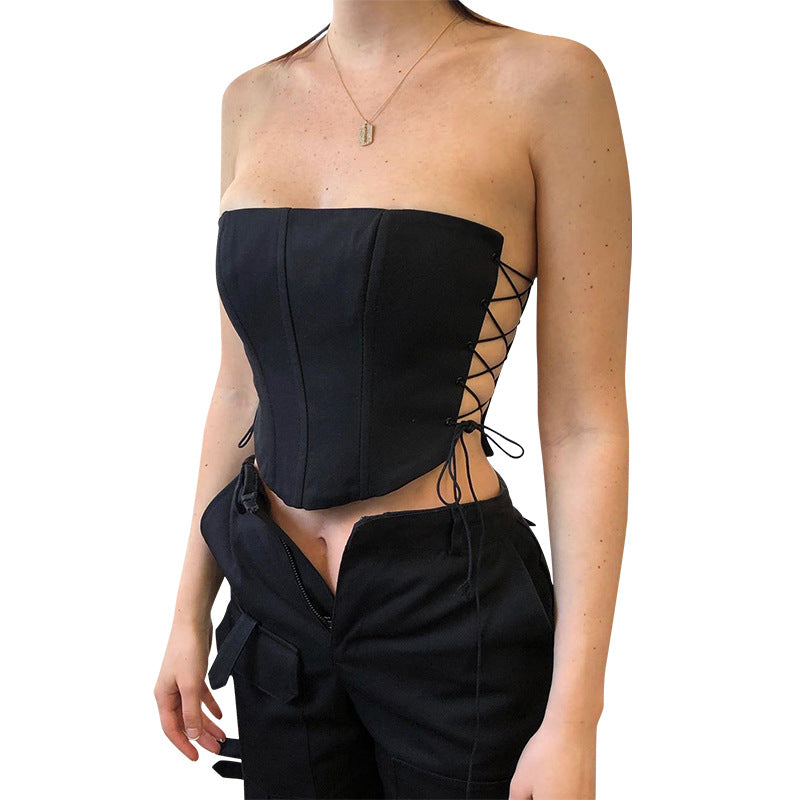Sleeveless Sexy Wrapped Top