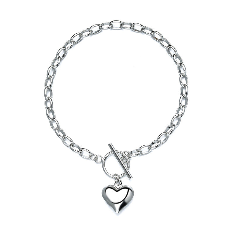 Silver Heart Bracelet