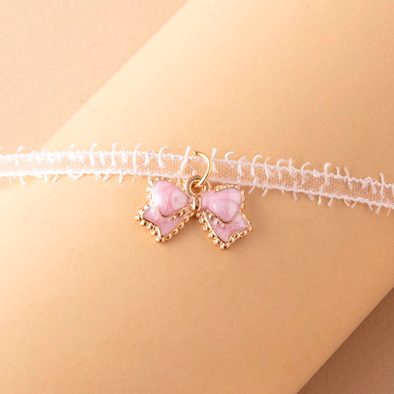 Pink Charm Choker