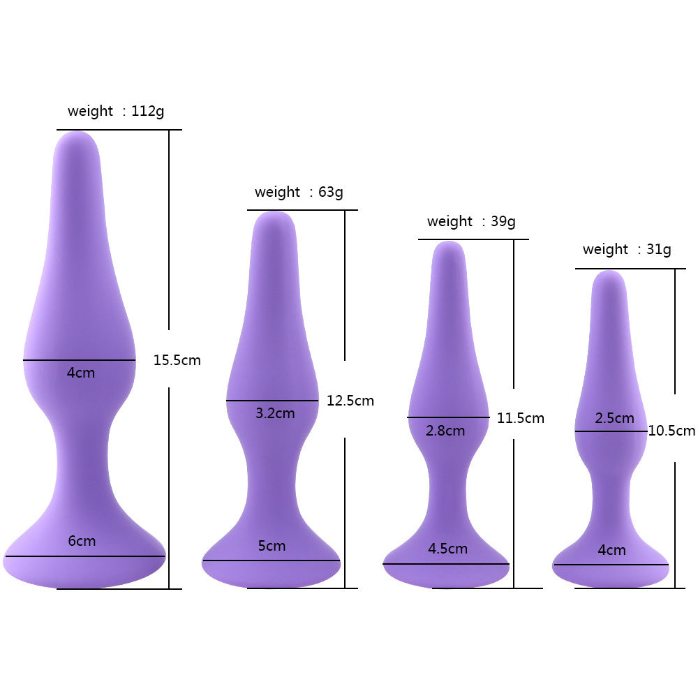 Deluxe 4-Piece Butt Plug Set