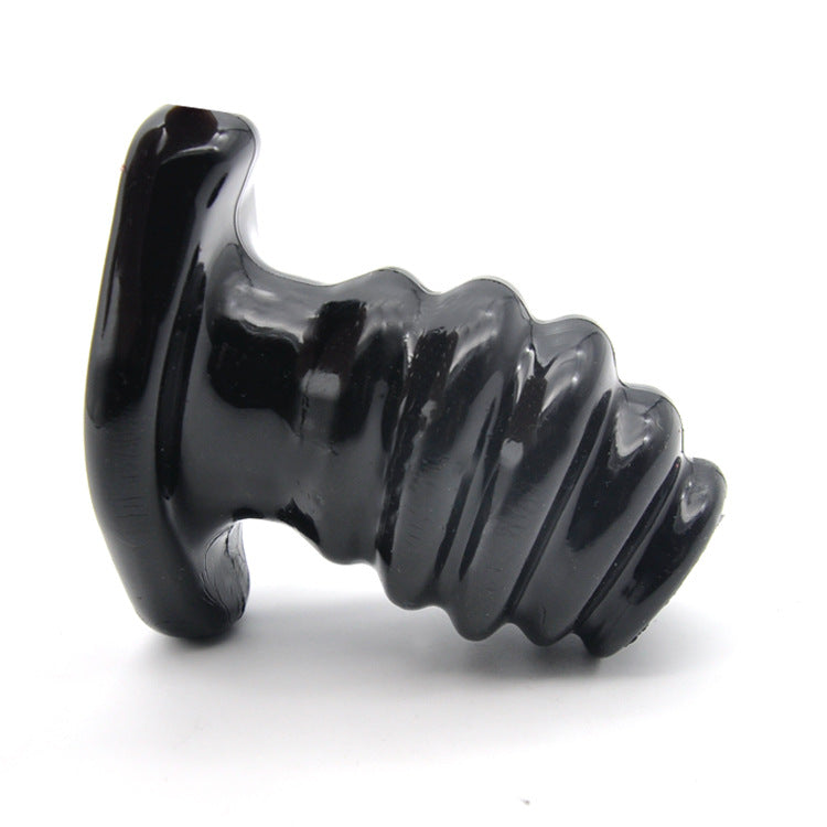 Ribbed Hollow Butt Plug