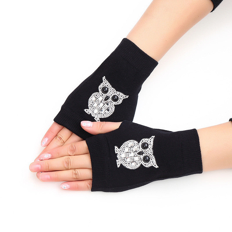 Bedazzled Fingerless Gloves