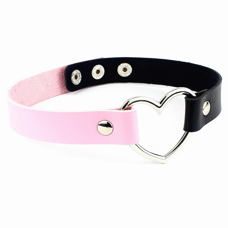 Leather Heart Collar Collection