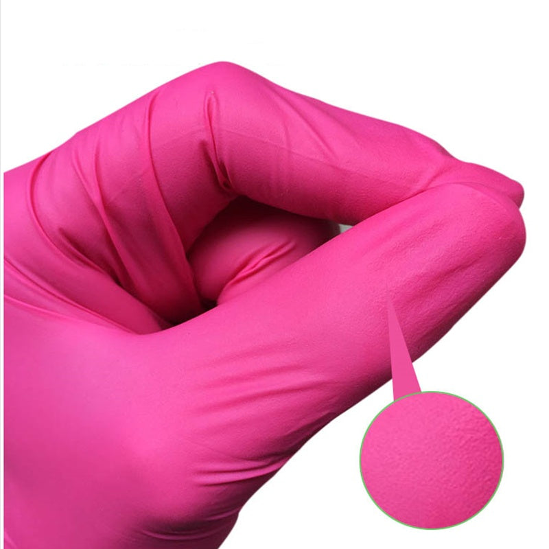 Hot Pink Latex Gloves
