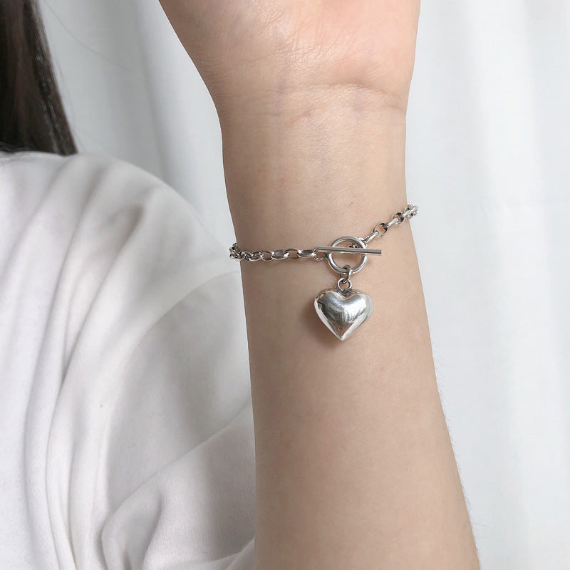 Silver Heart Bracelet