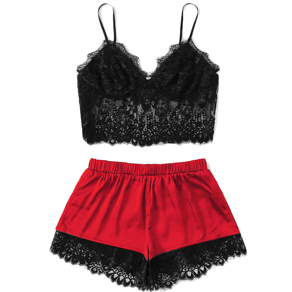 Parisian Night Lingerie Ensemble
