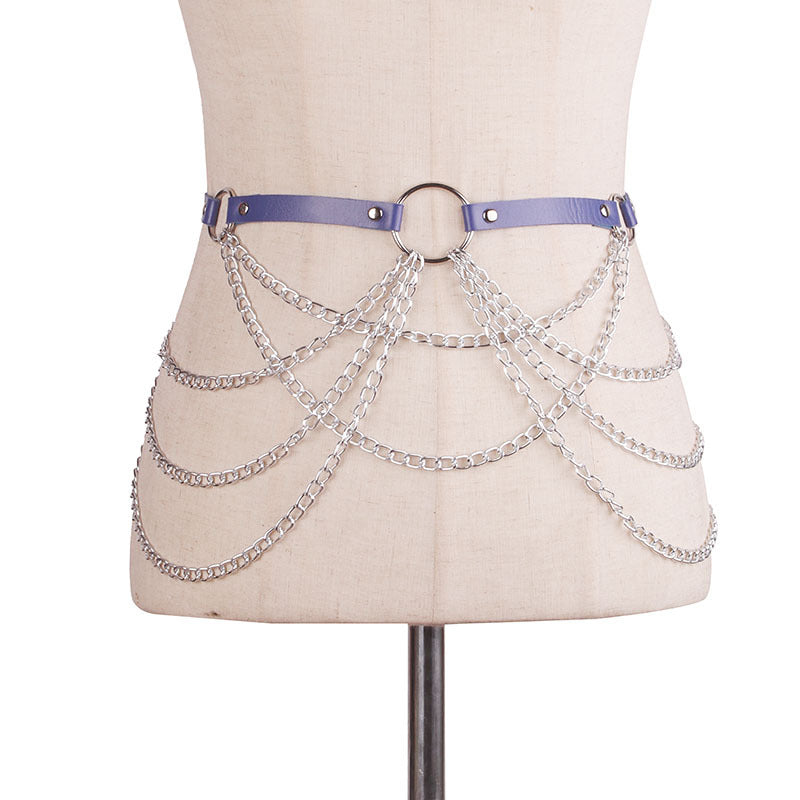 Avant-Garde Chain Skirt Belt