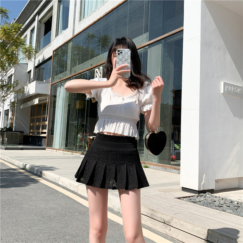 Laced Mini Skirt