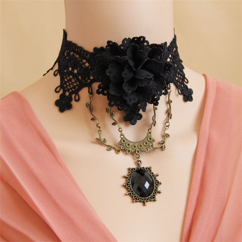 Black Rose Choker