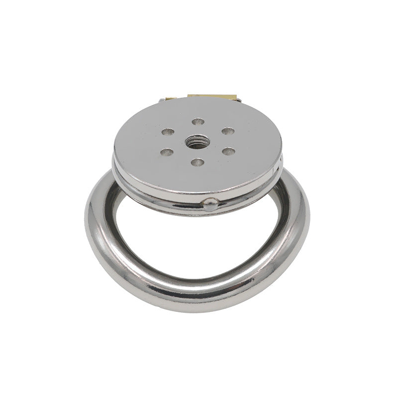 Flat Round Hole Chastity Cage
