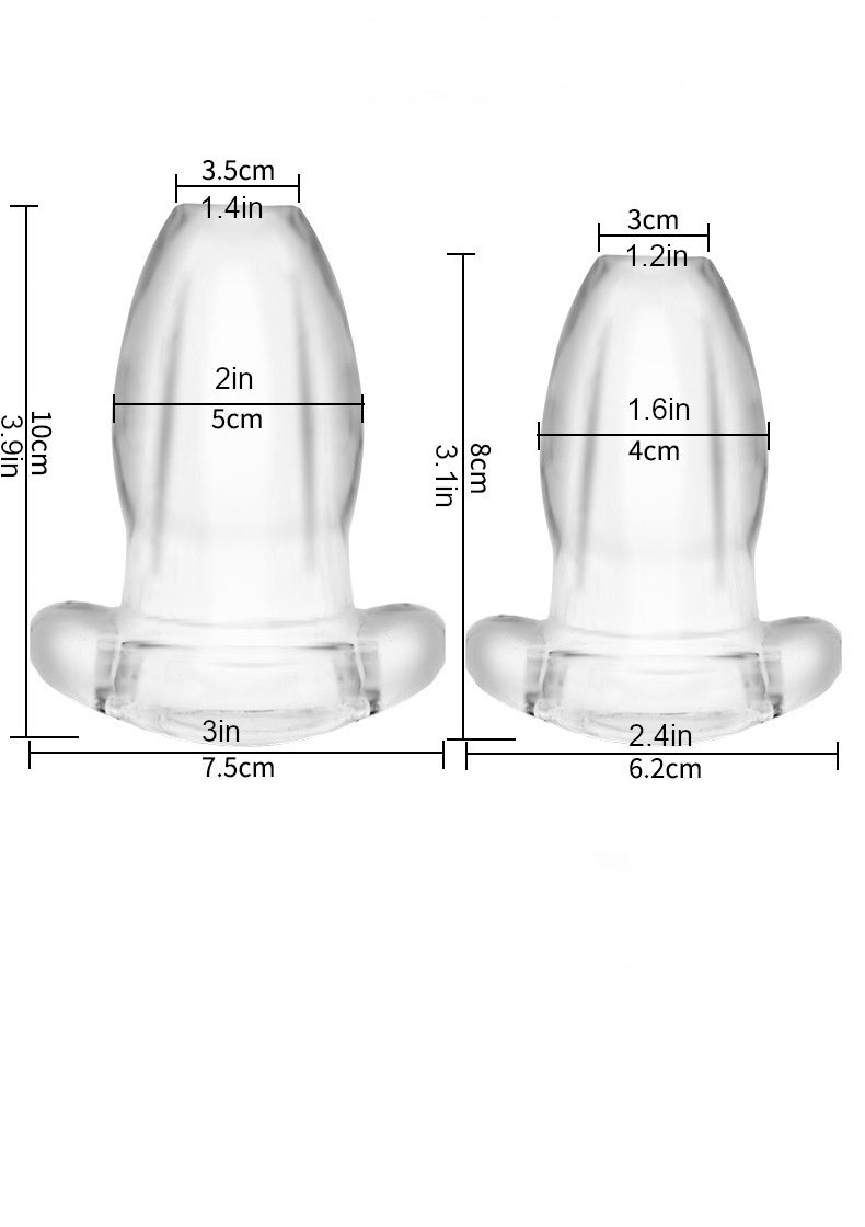 Transparent Hollow Butt Plug