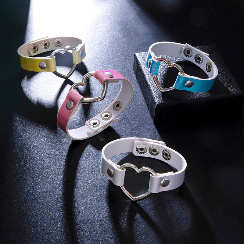 Colorful Rebel Heart Bracelet