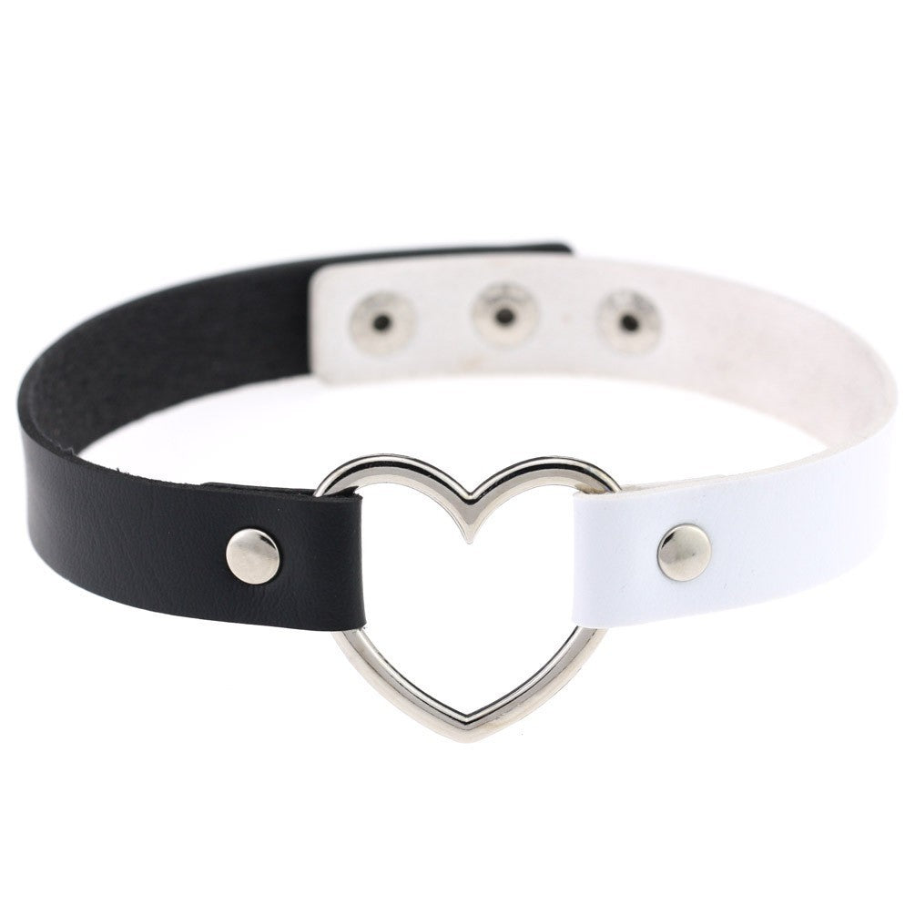 Leather Heart Collar Collection