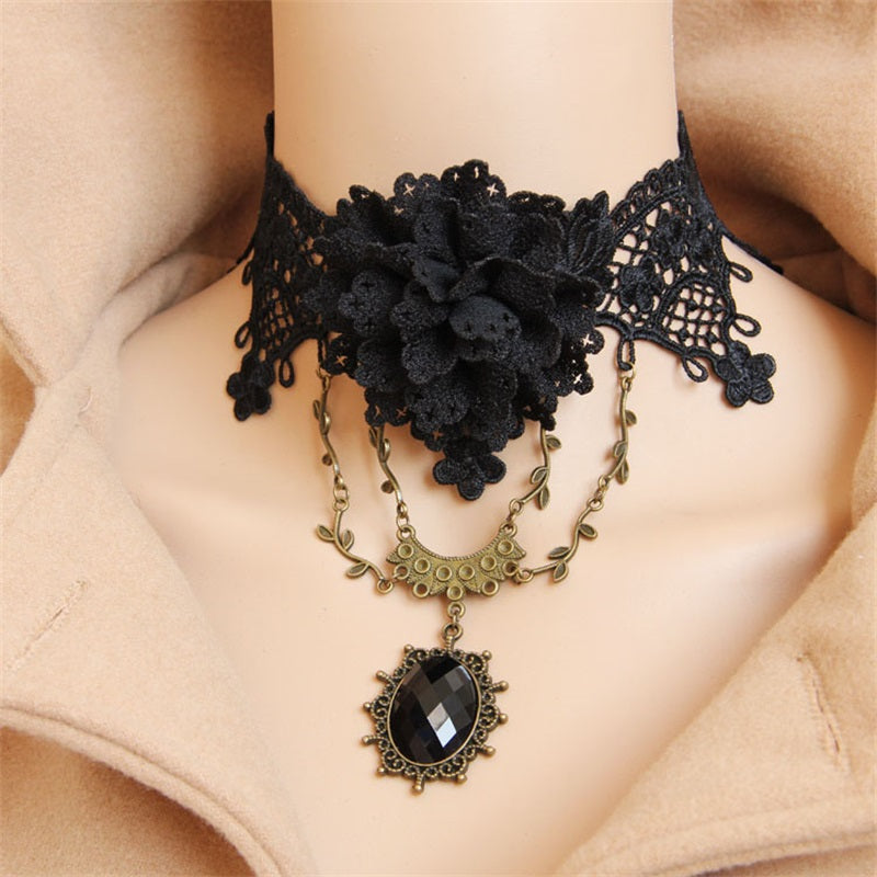 Black Rose Choker