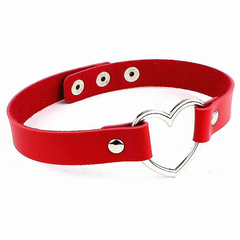 Leather Heart Collar Collection