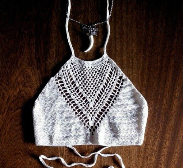 Hand Crochet Beach Braid Top