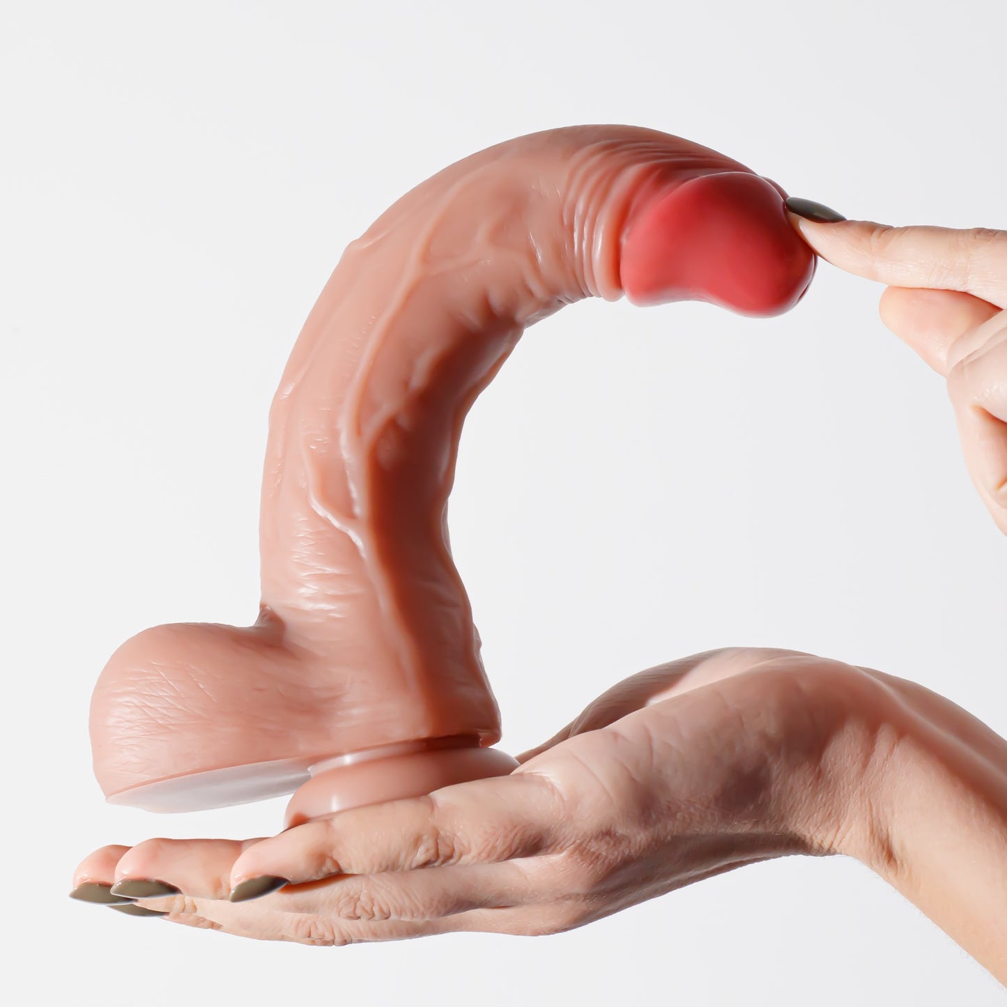 Inviktus Dual Density Liquid Silicone Dildo 9in