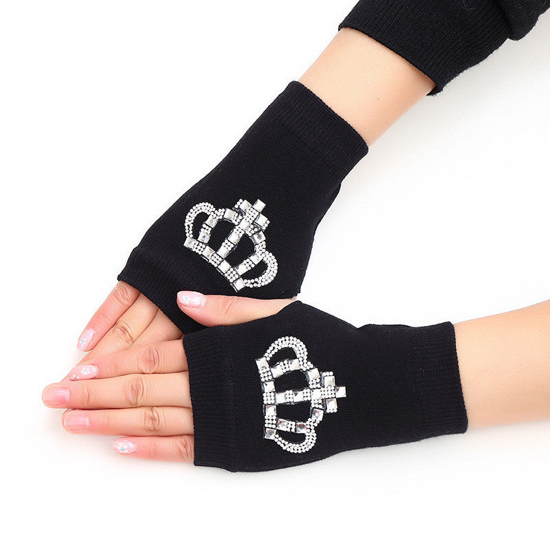 Bedazzled Fingerless Gloves
