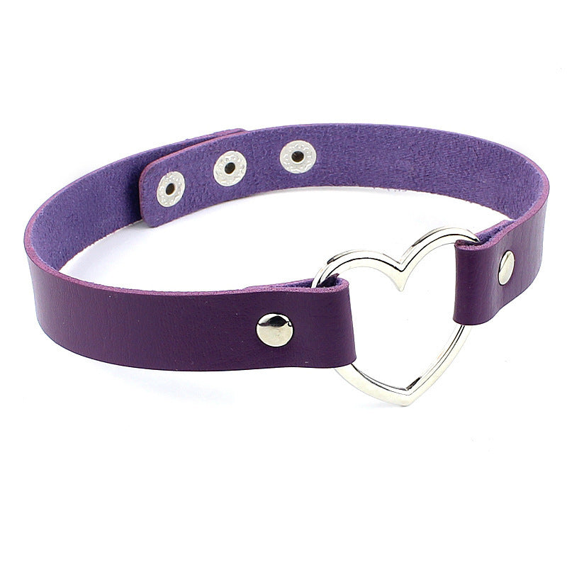 Leather Heart Collar Collection