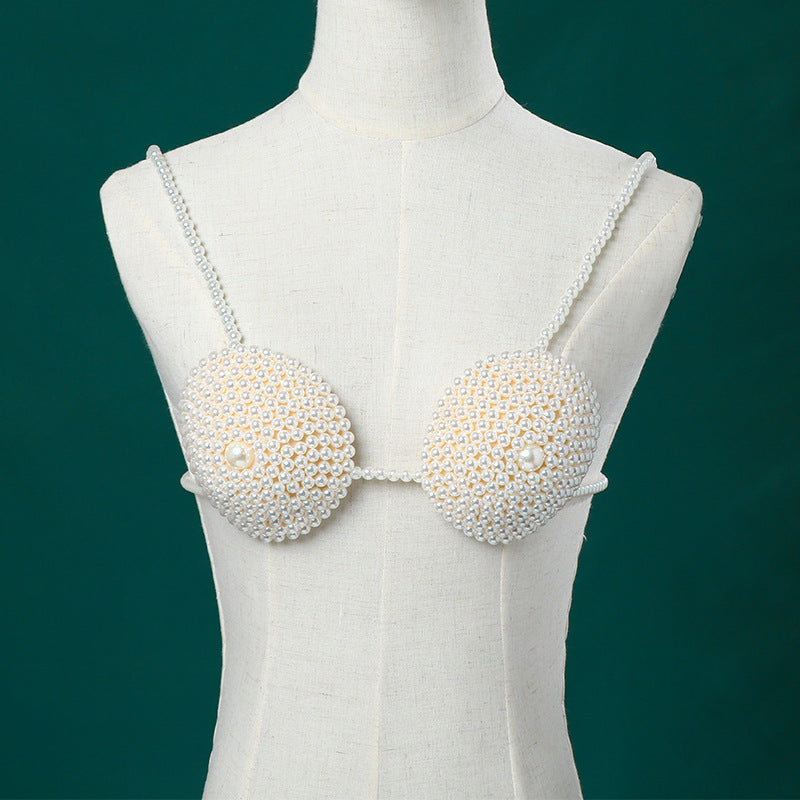 Vintage Circle of Pearls Bralette