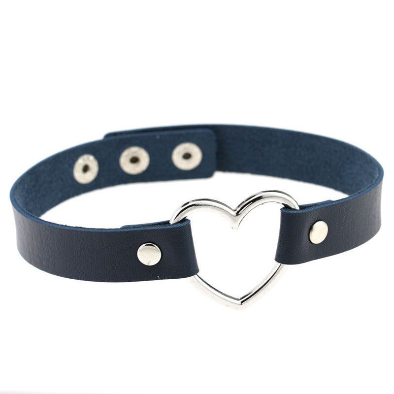 Leather Heart Collar Collection