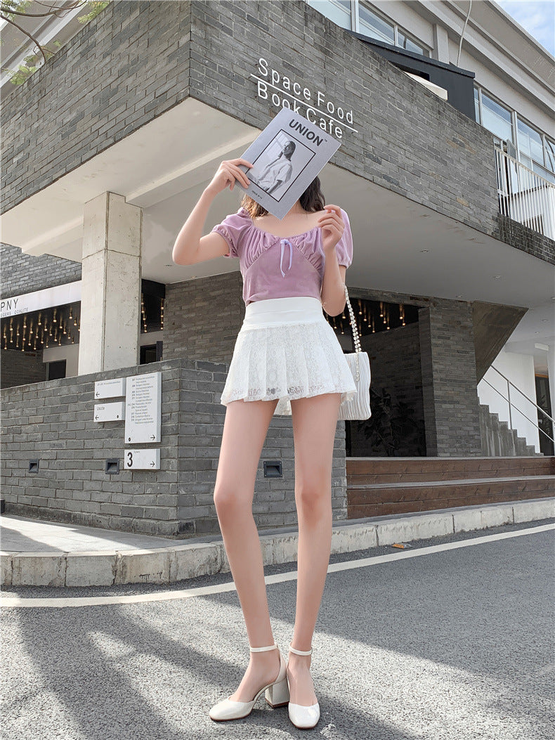Laced Mini Skirt
