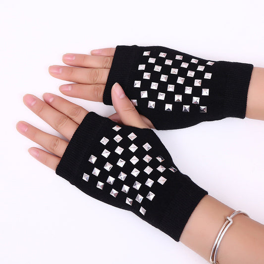 Bedazzled Fingerless Gloves