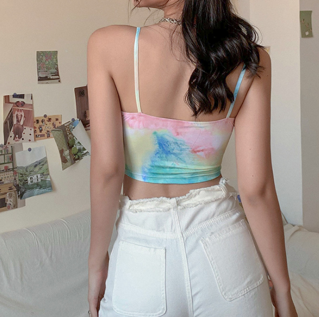 Faded Rainbow Crop Top