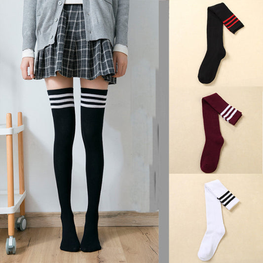 Striped Schoolgirl Socks