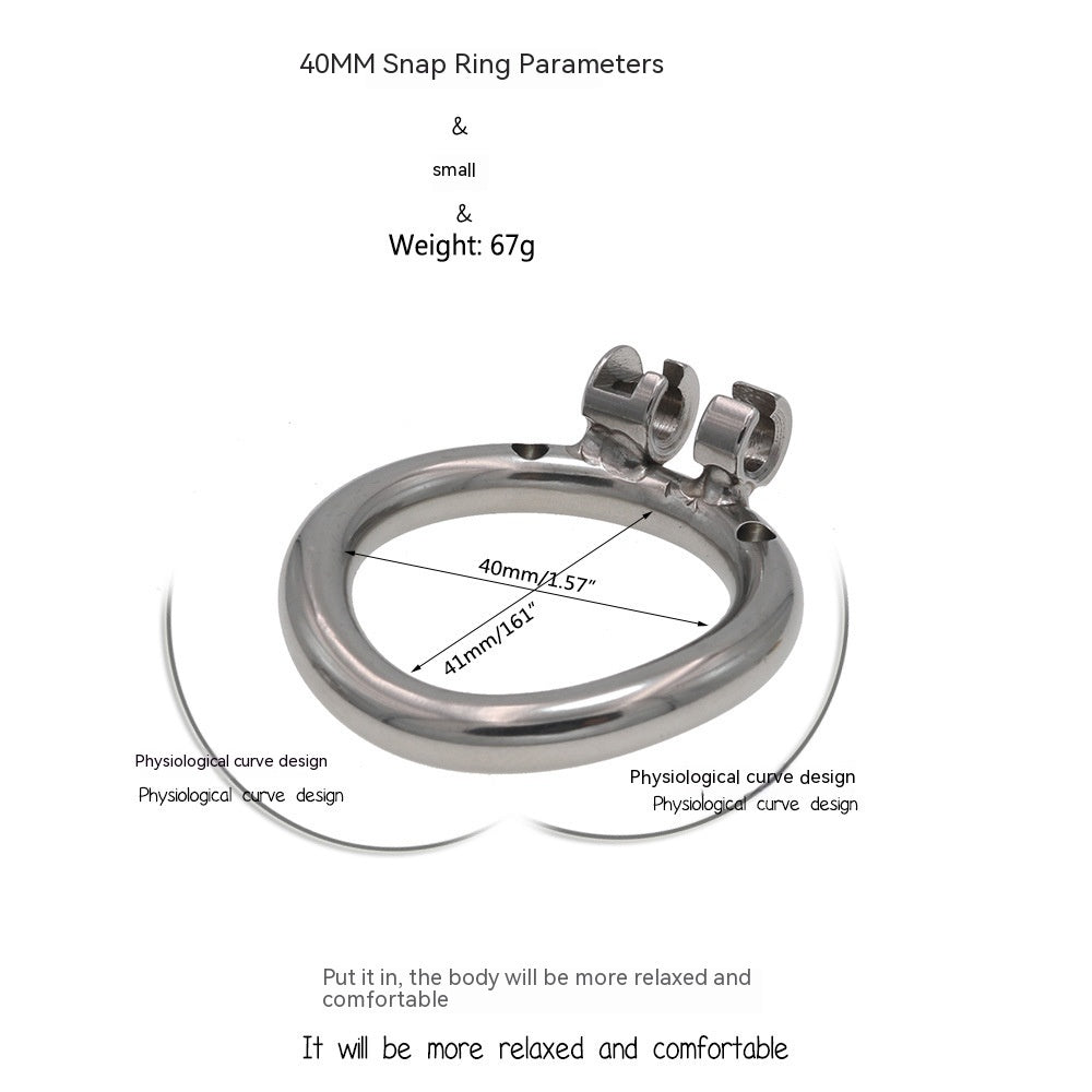 Flat Round Hole Chastity Cage