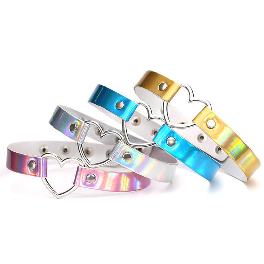 Holographic Heart Collar