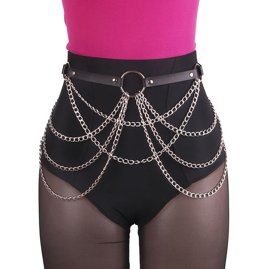 Avant-Garde Chain Skirt Belt
